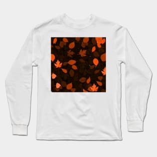 Autumn Leaves Fall season Nature Patterns Long Sleeve T-Shirt